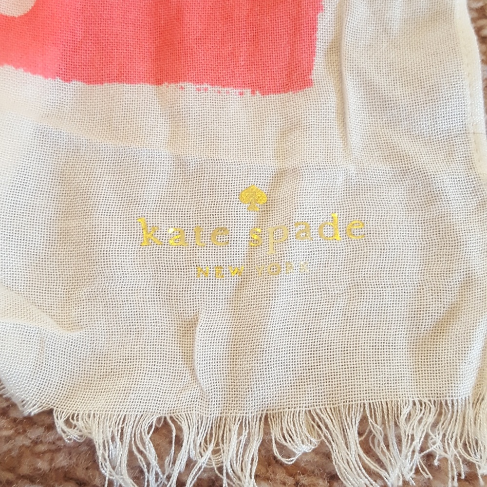 Kate Spade Colorful World Traveler Long Scarf - Picture 4 of 7